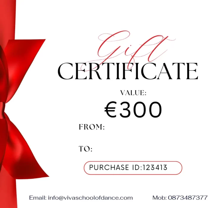 300 gift certificate
