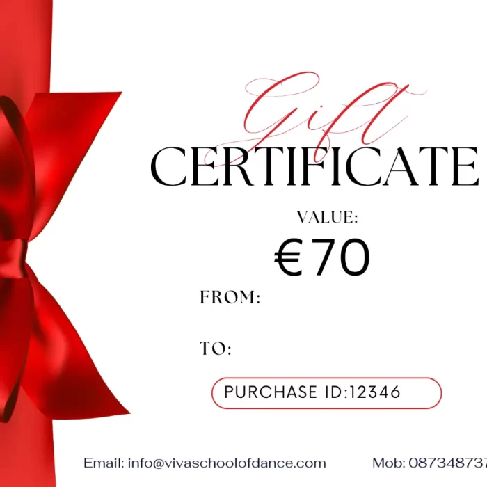 70 gift certificate